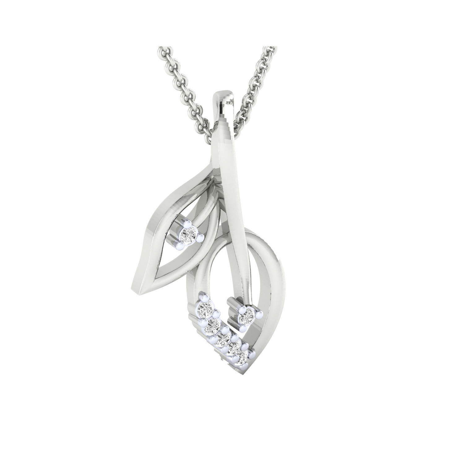 Women Pendant STL OBJ FBX Renders Details 3D print model_3