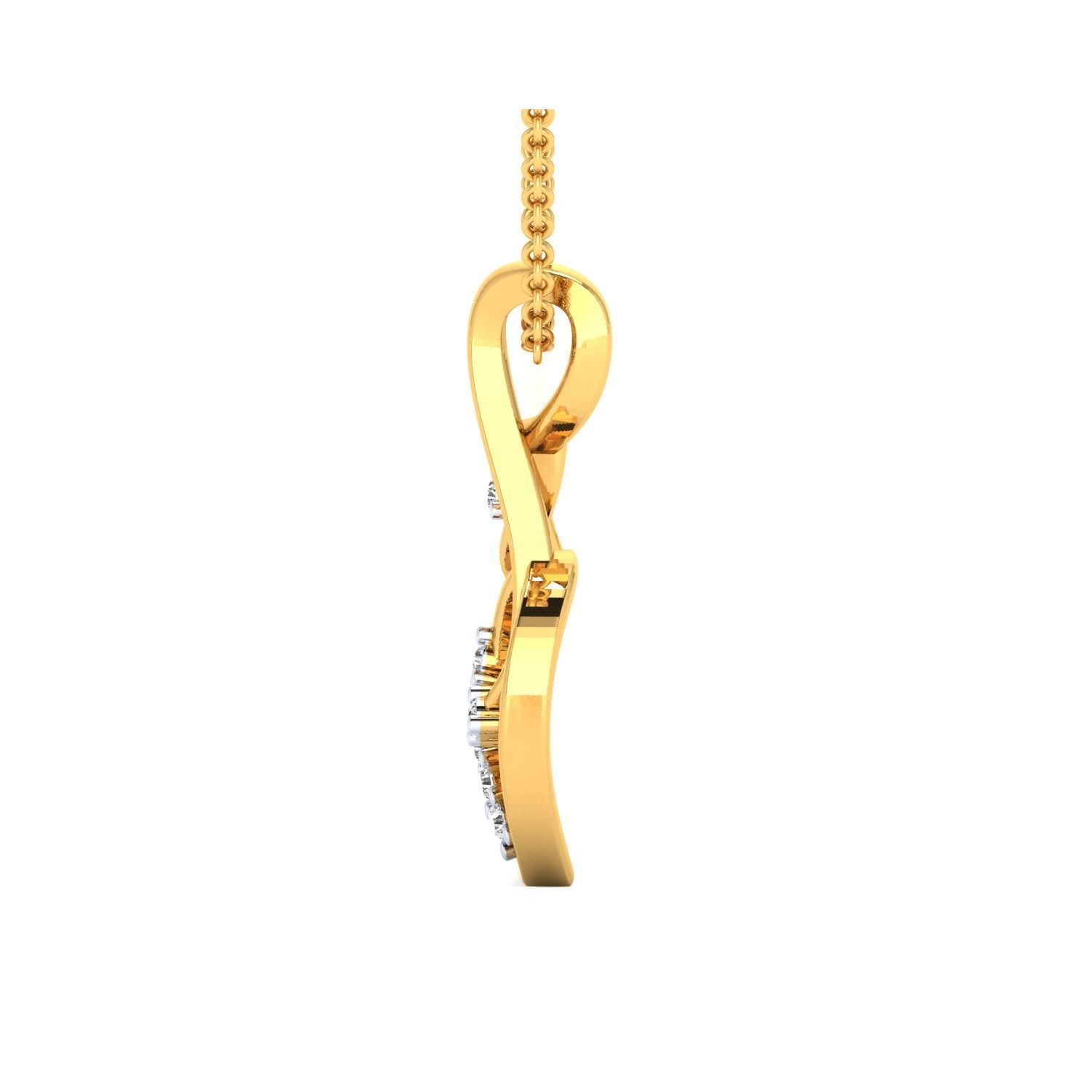 Women Pendant STL OBJ FBX Renders Details 3D print model_12