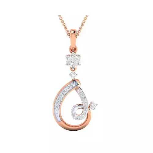 Women Pendant STL OBJ FBX Renders Details