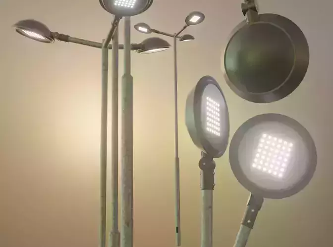 Street Light 4 Galvanized F3 M1 K0 4500mm 