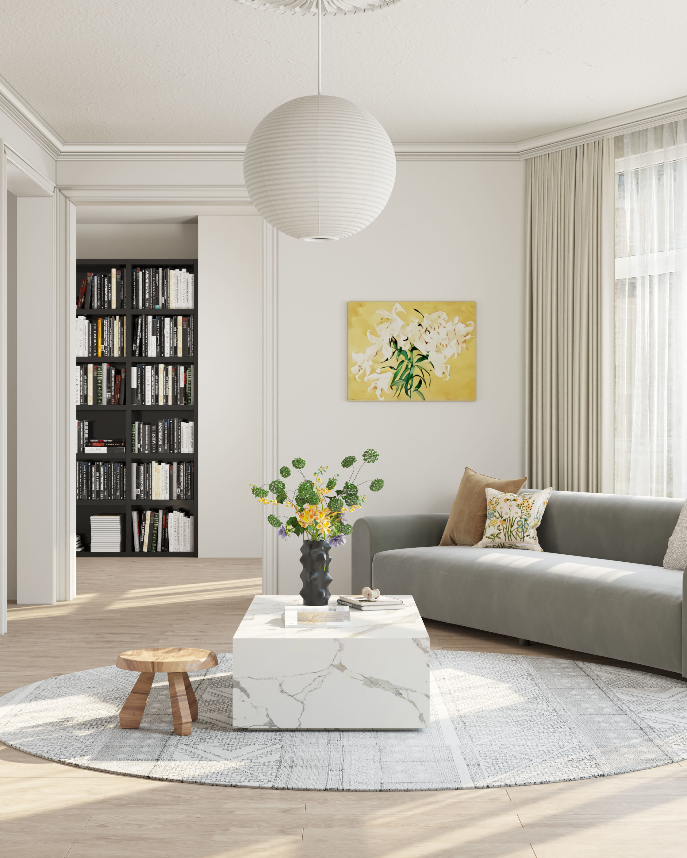 Modern residential indoor 3 d model 3D model_2