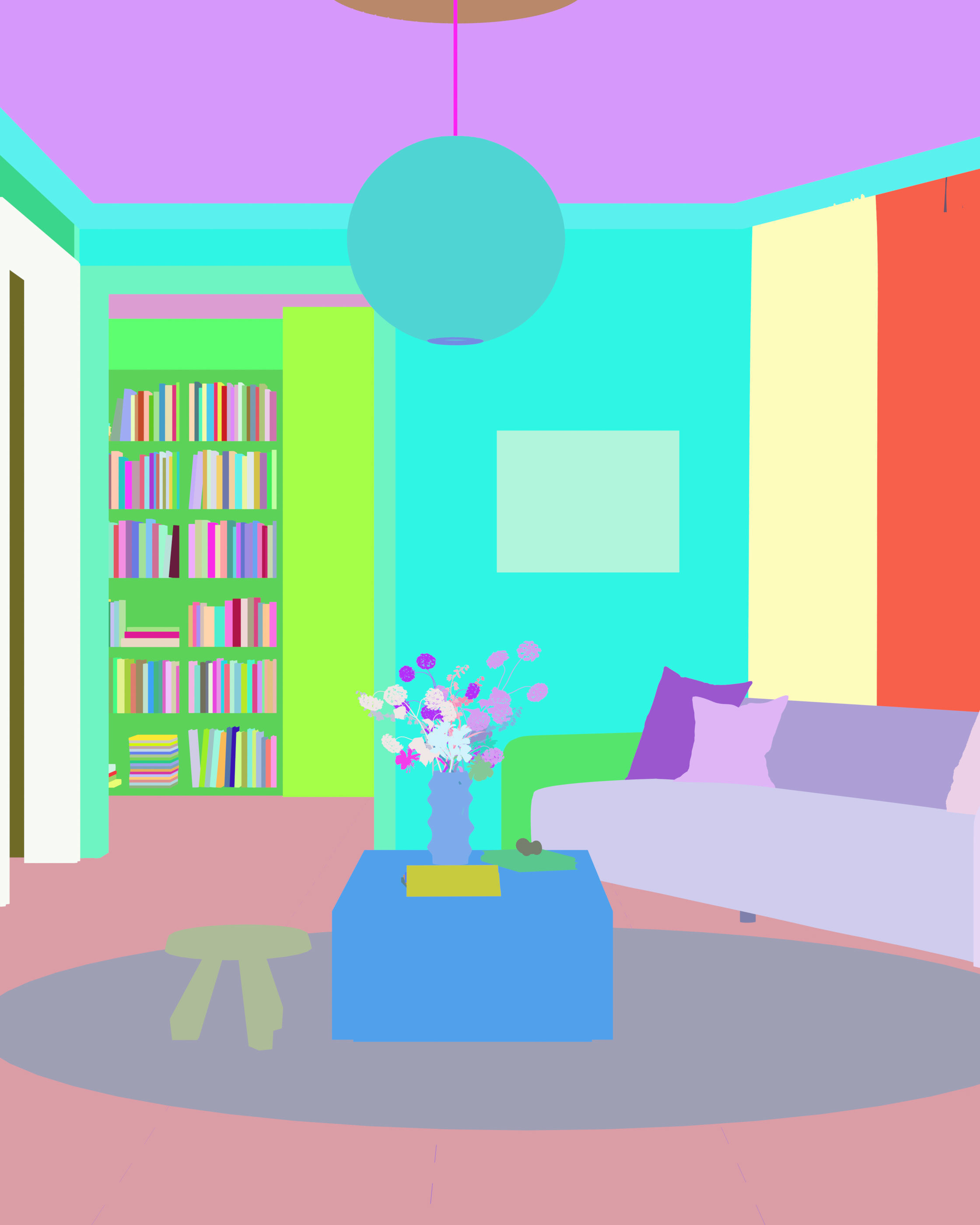 Modern residential indoor 3 d model 3D model_4