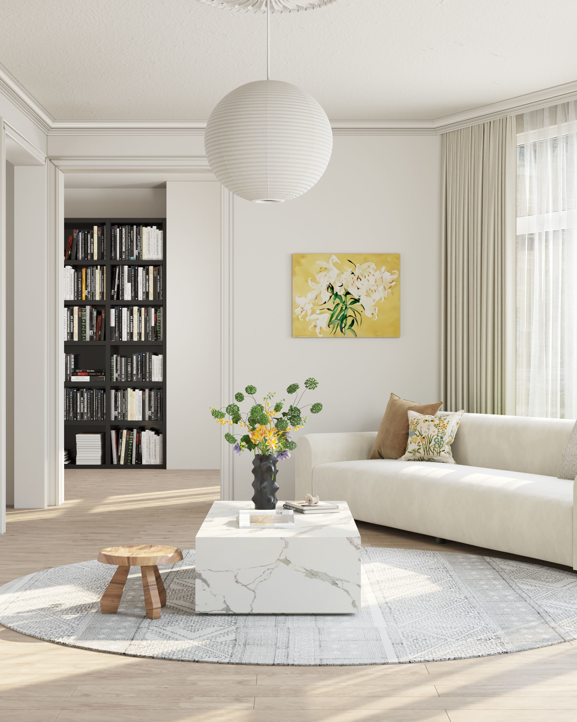 Modern residential indoor 3 d model 3D model_3