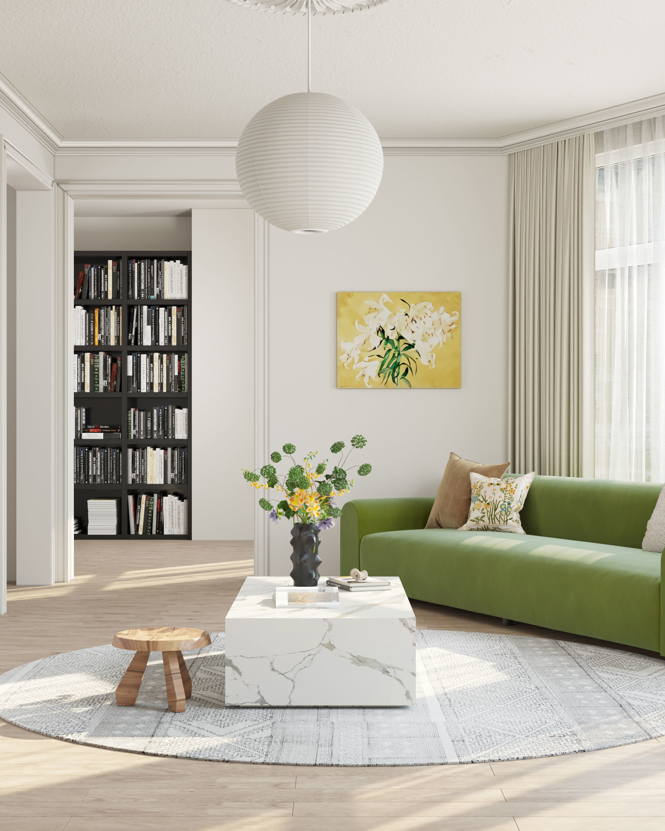 Modern residential indoor 3 d model 3D model_5