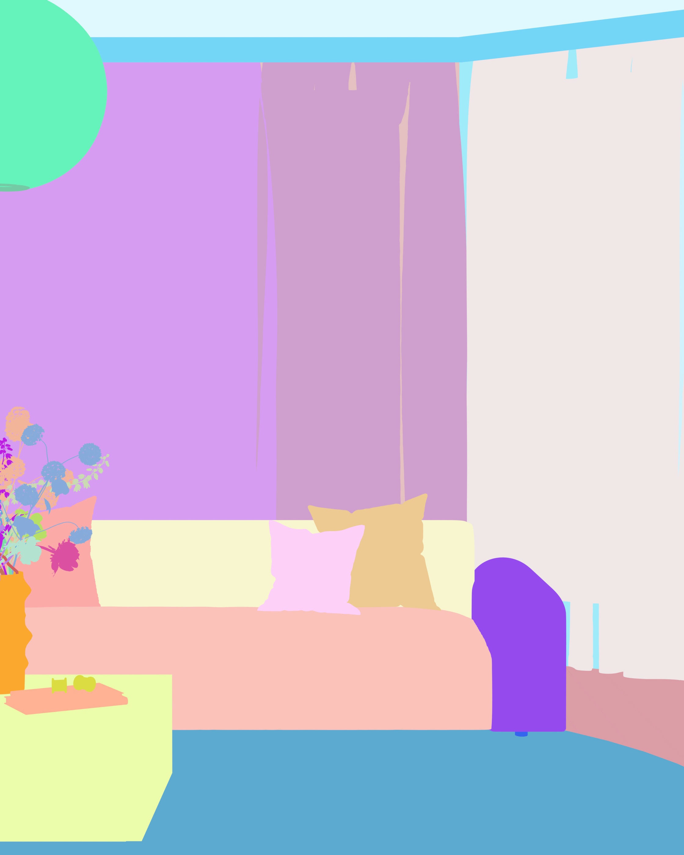 Modern residential indoor 3 d model 3D model_8