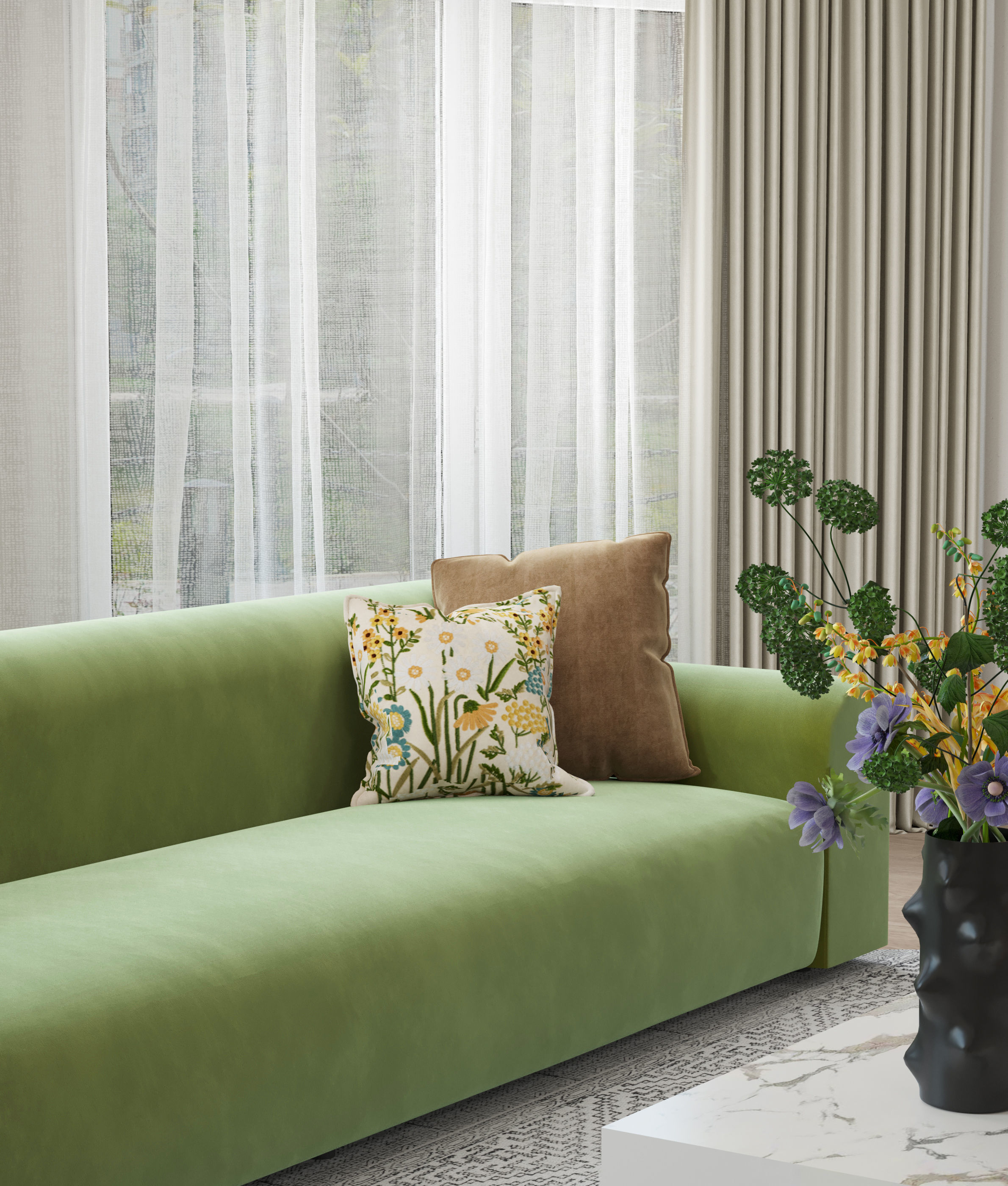 Modern residential indoor 3 d model 3D model_7