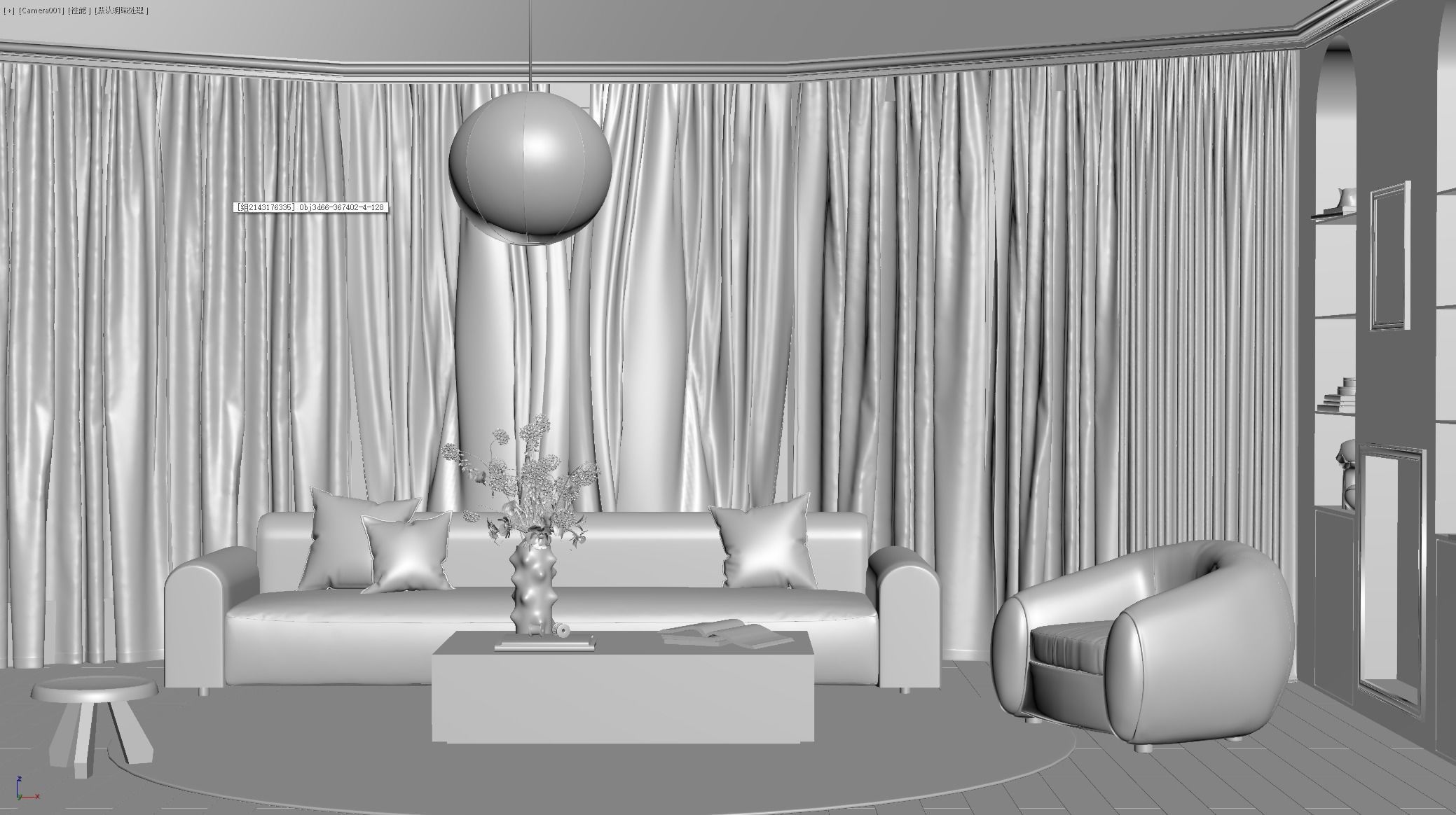 Modern residential indoor 3 d model 3D model_19