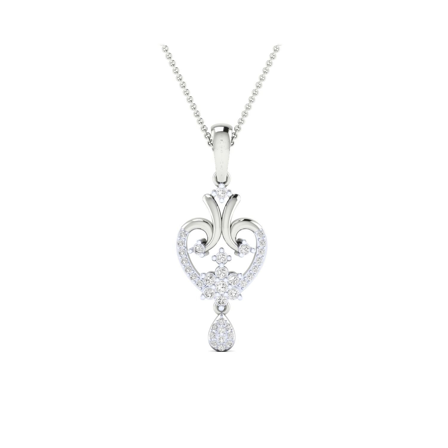 Women Pendant STL OBJ FBX Renders Details 3D print model_2