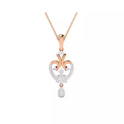 Women Pendant STL OBJ FBX Renders Details