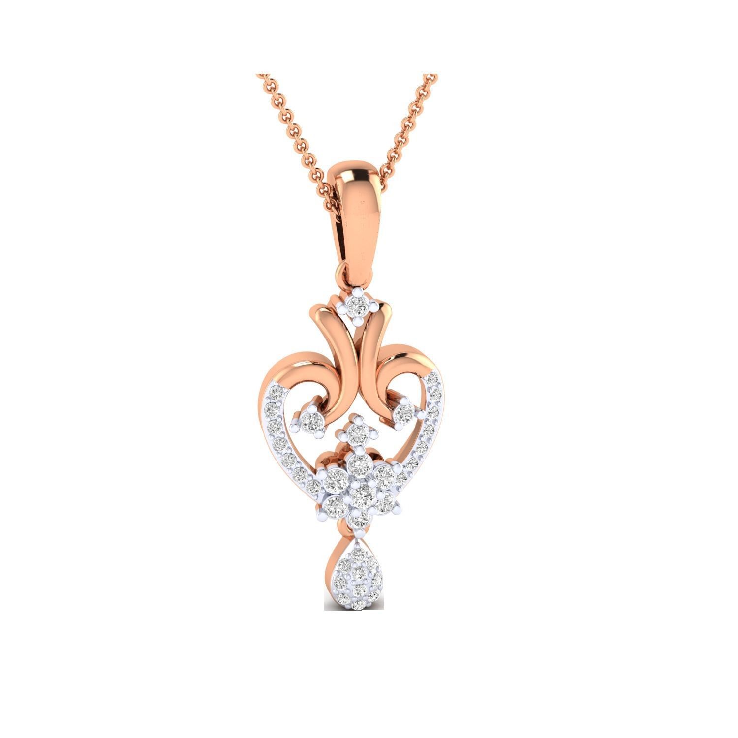 Women Pendant STL OBJ FBX Renders Details 3D print model_7