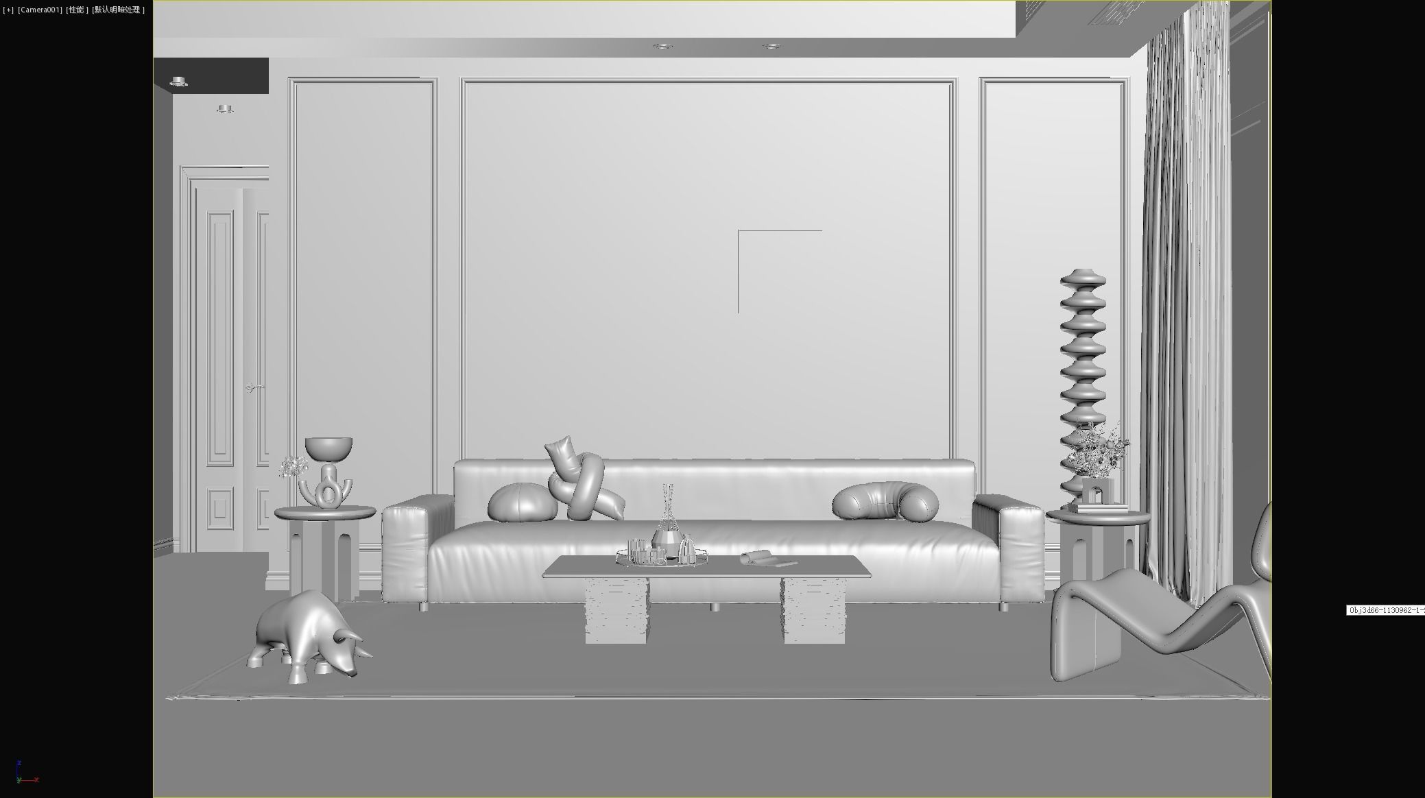 Modern residential indoor 3 d model 3D model_19