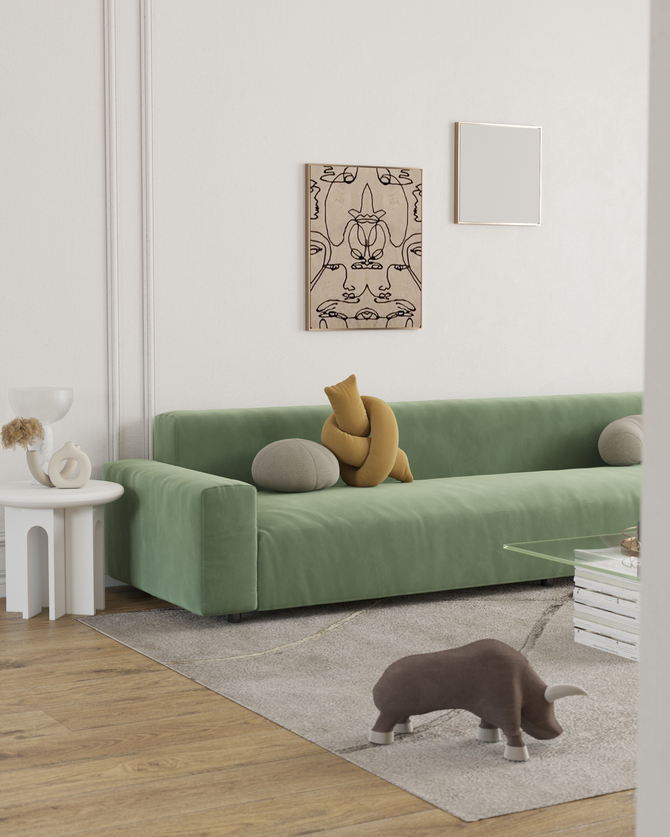 Modern residential indoor 3 d model 3D model_14