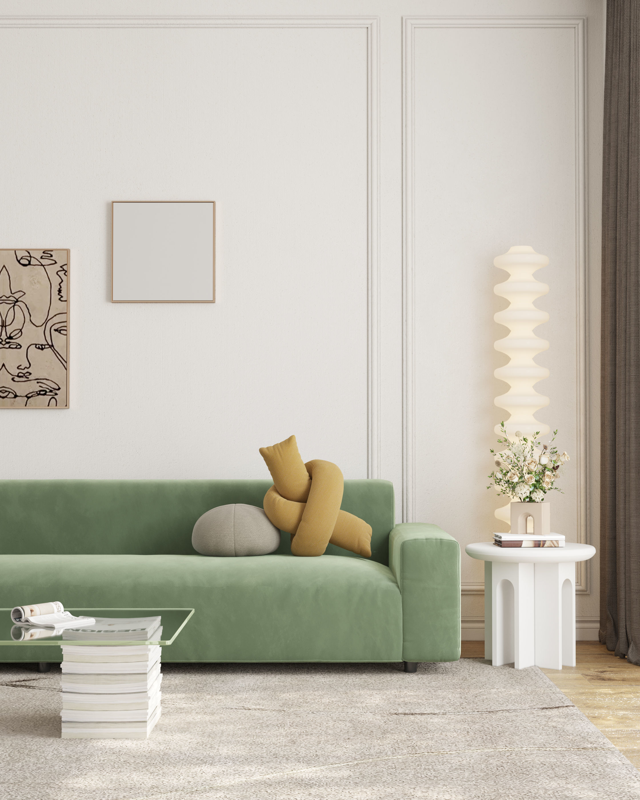 Modern residential indoor 3 d model 3D model_10