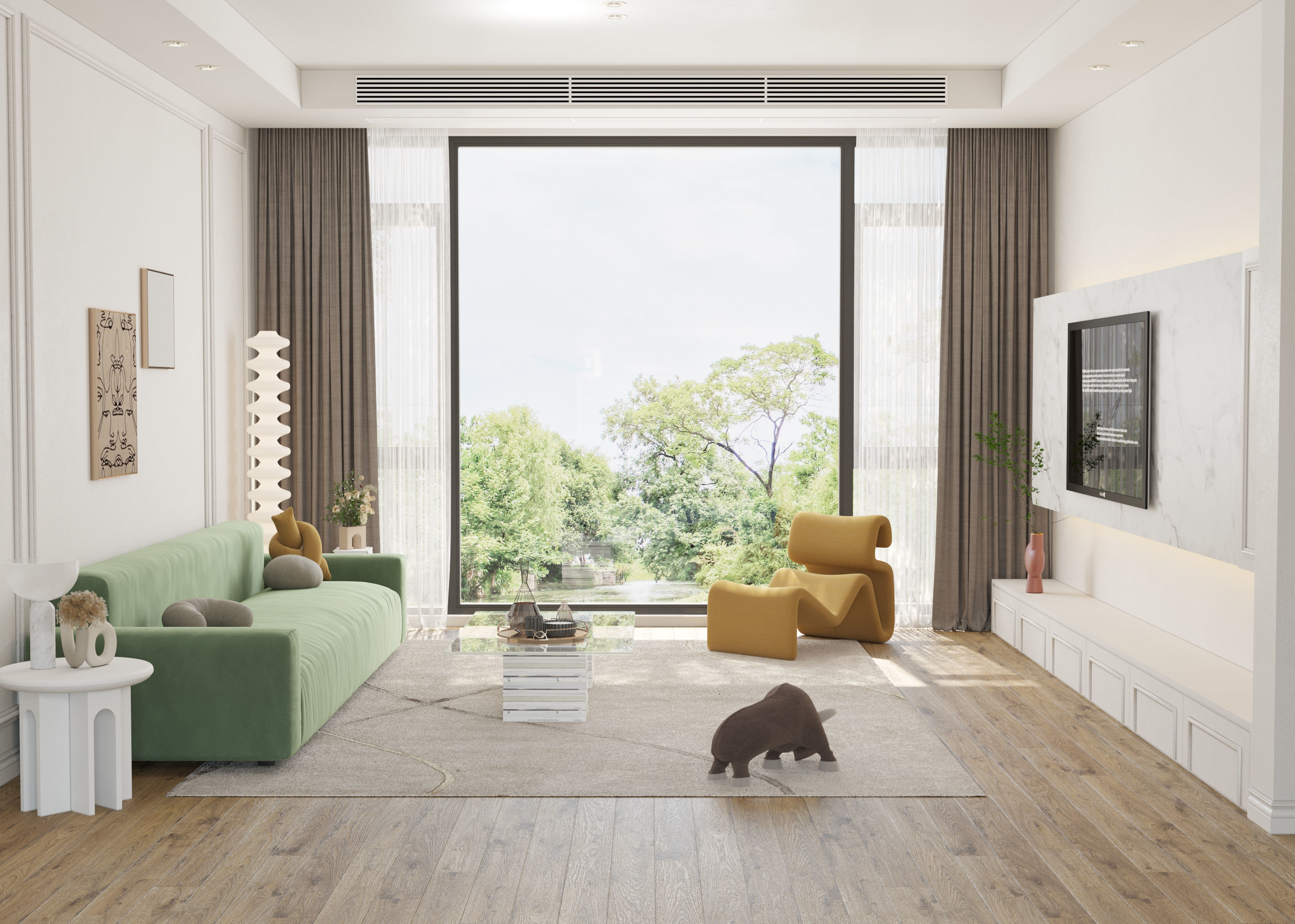 Modern residential indoor 3 d model 3D model_3