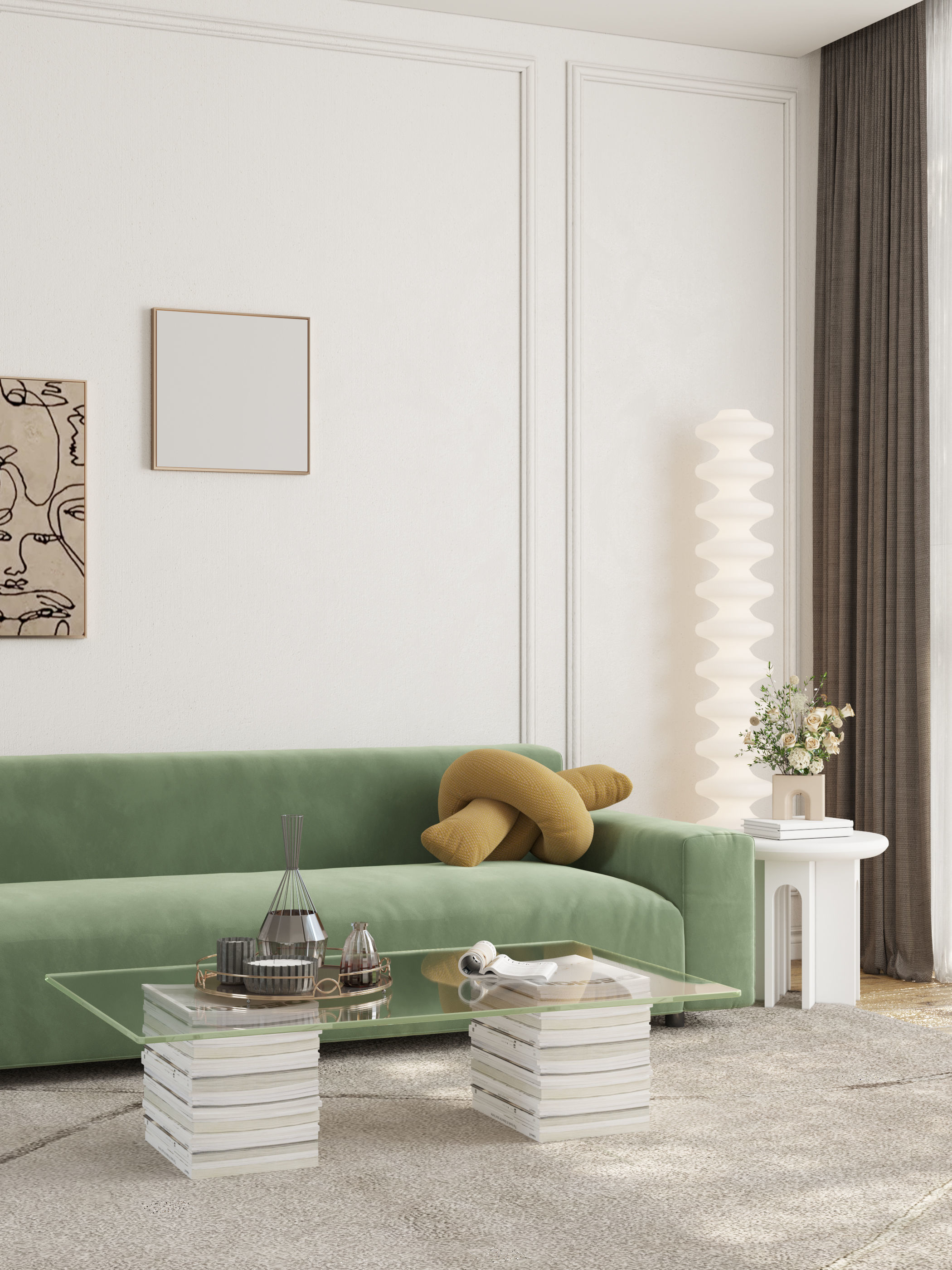 Modern residential indoor 3 d model 3D model_5