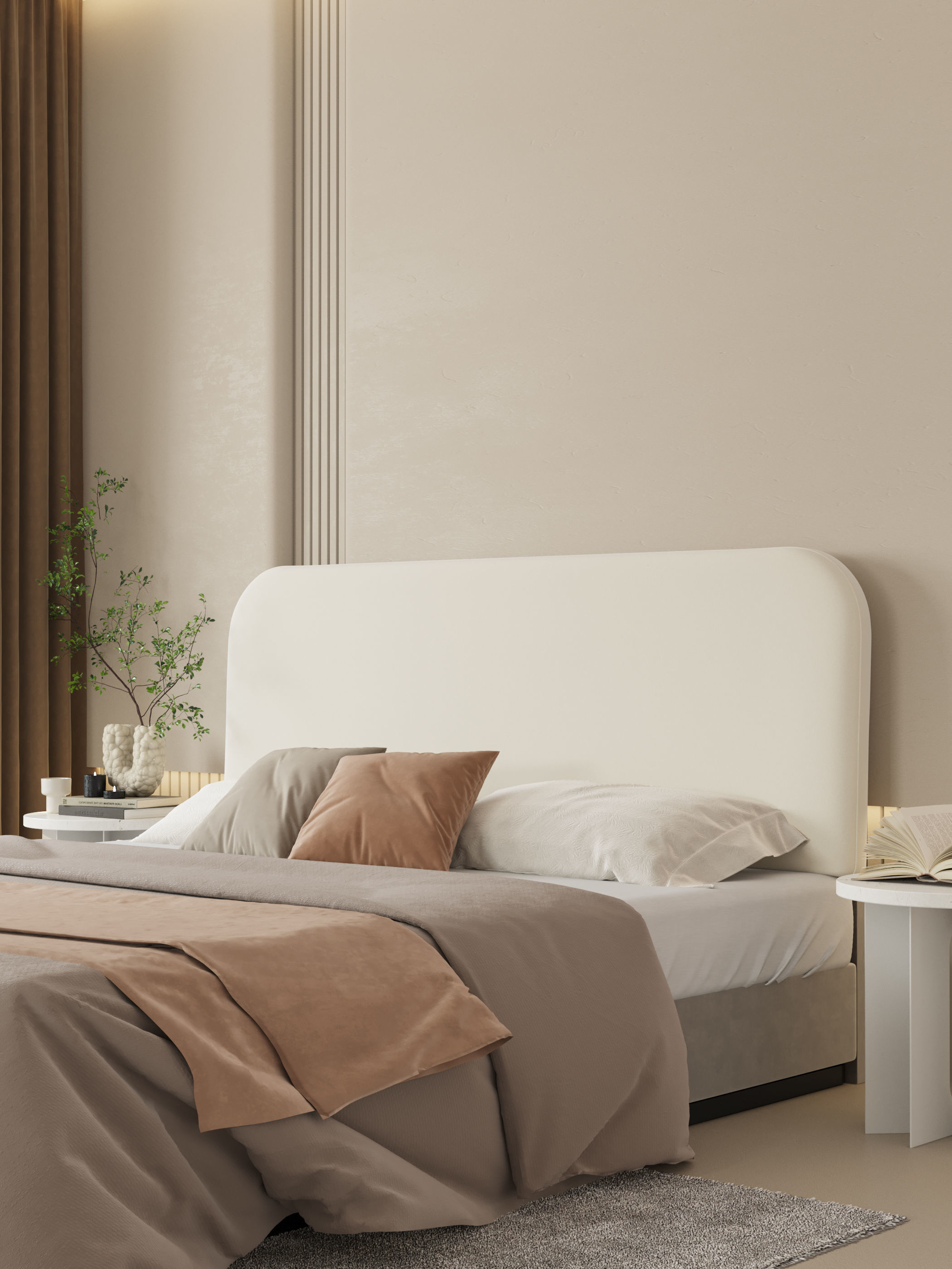 Comfortable bedroom interior scene 3D model 3D model_5