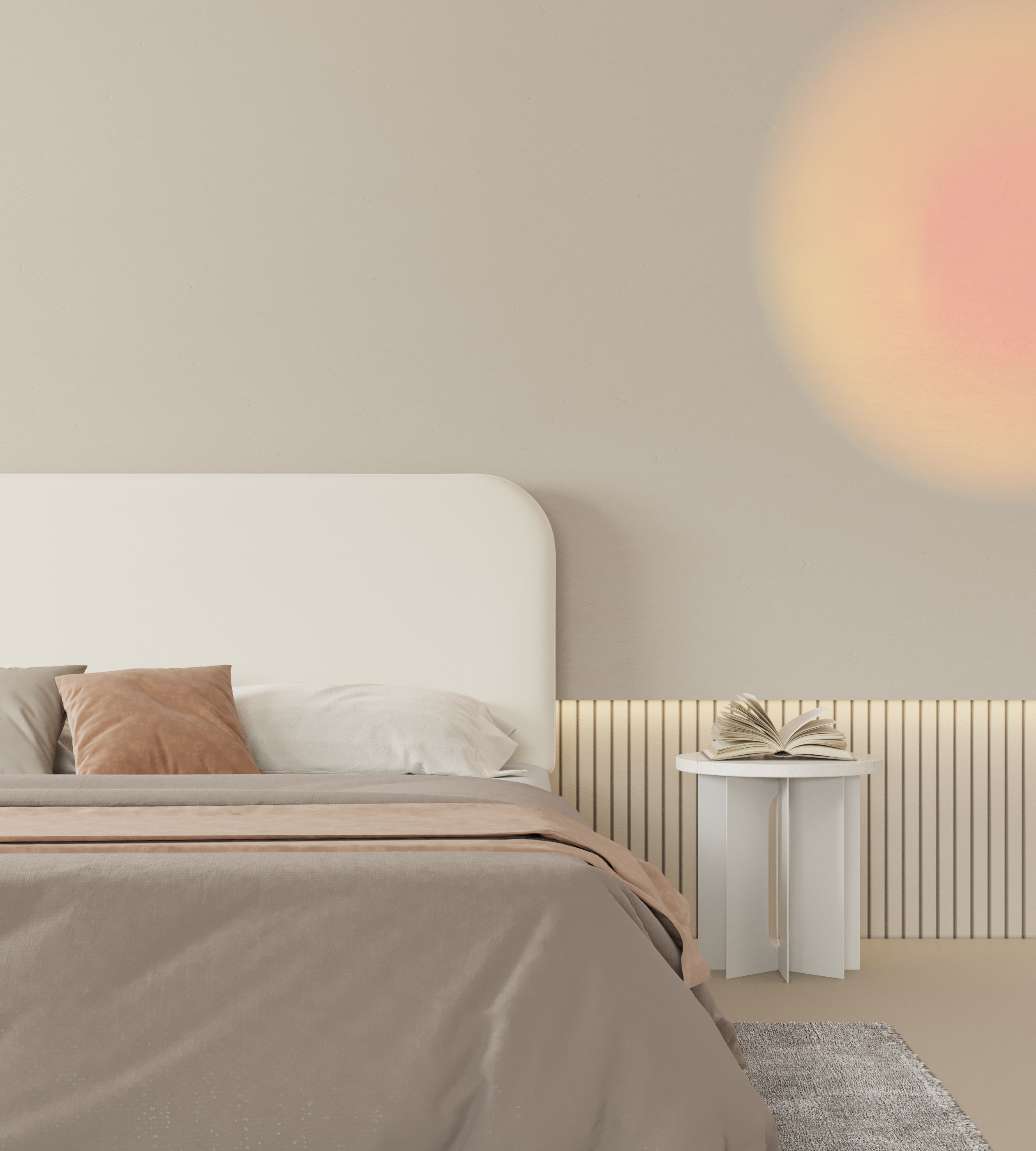 Comfortable bedroom interior scene 3D model 3D model_17