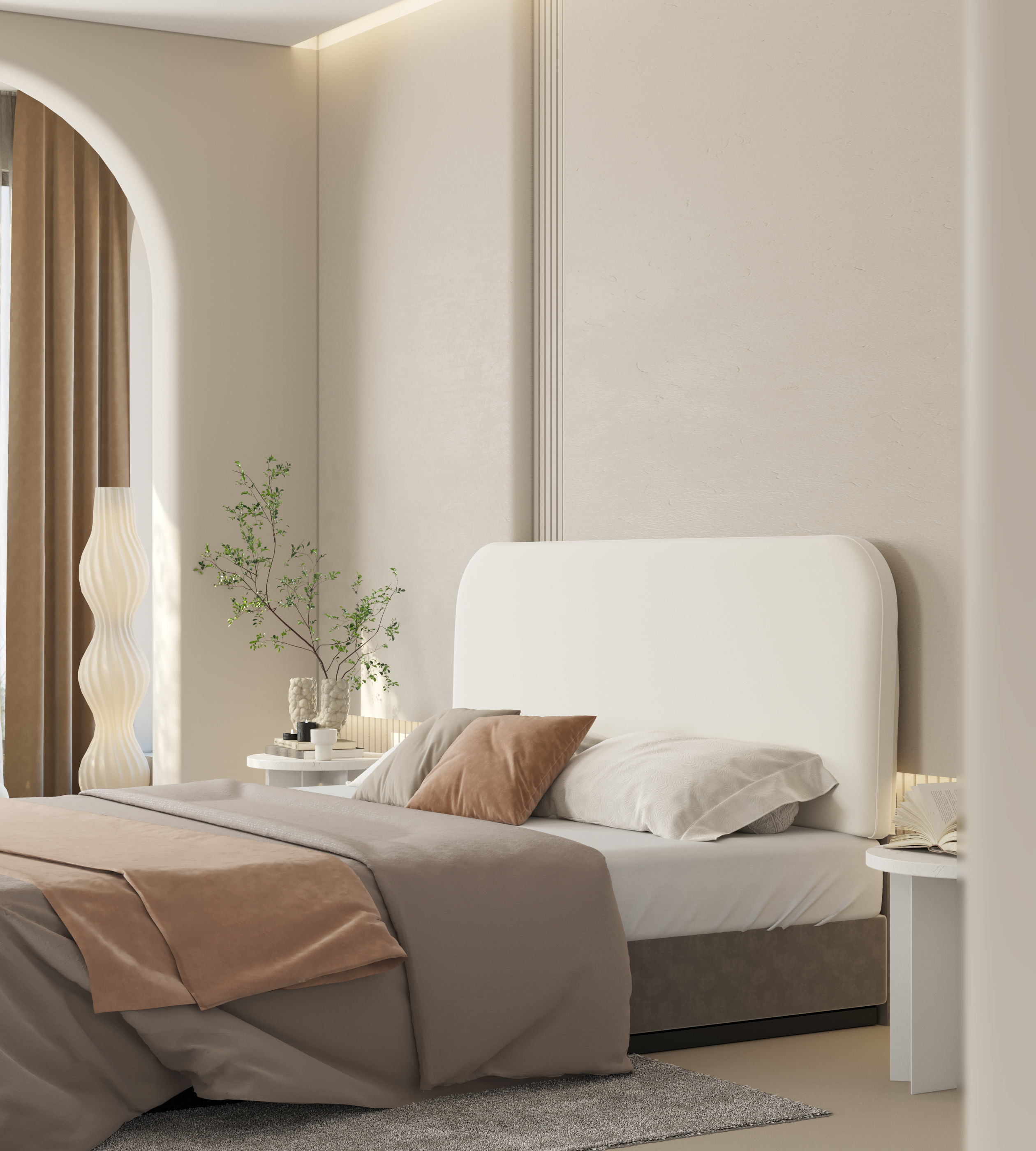 Comfortable bedroom interior scene 3D model 3D model_14