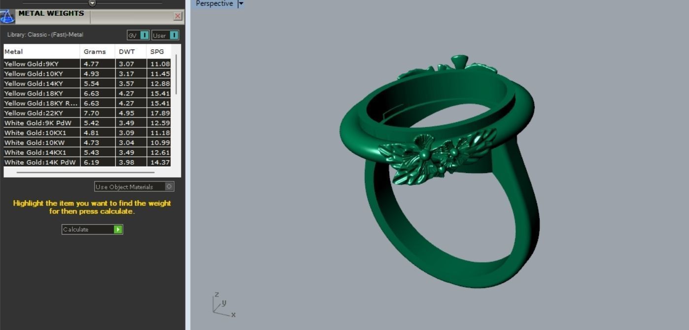 Pearl Ring and Pendant Set S 21 3D print model_6