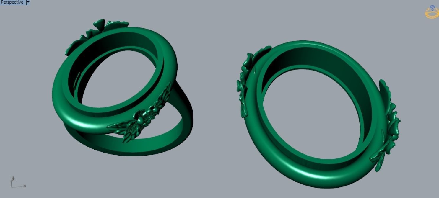 Pearl Ring and Pendant Set S 21 3D print model_8