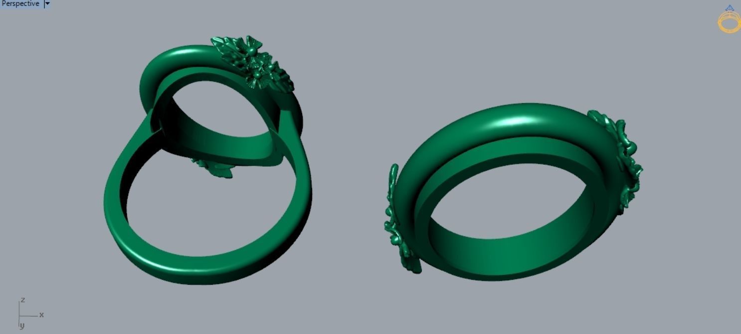 Pearl Ring and Pendant Set S 21 3D print model_7