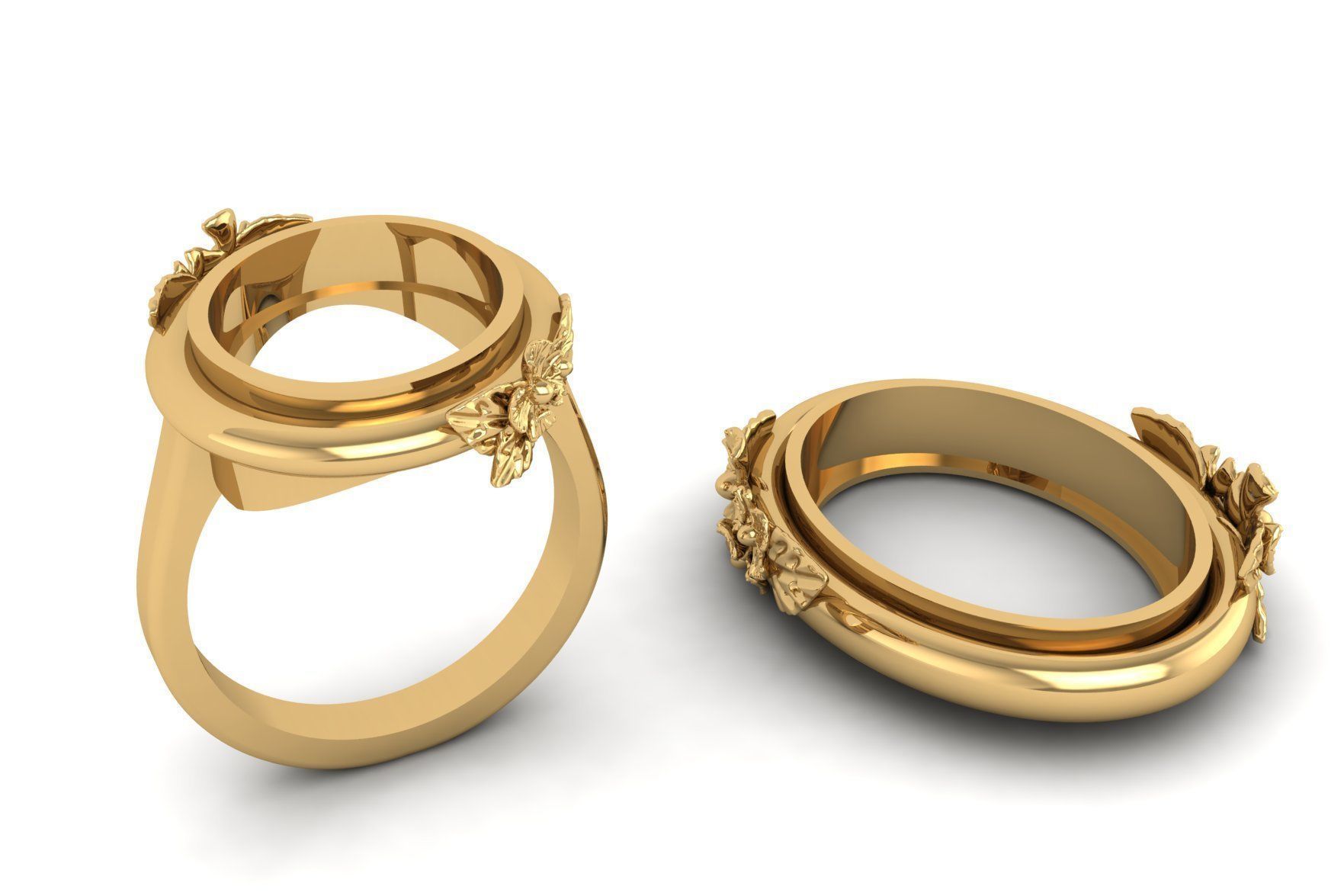 Pearl Ring and Pendant Set S 21 3D print model_3