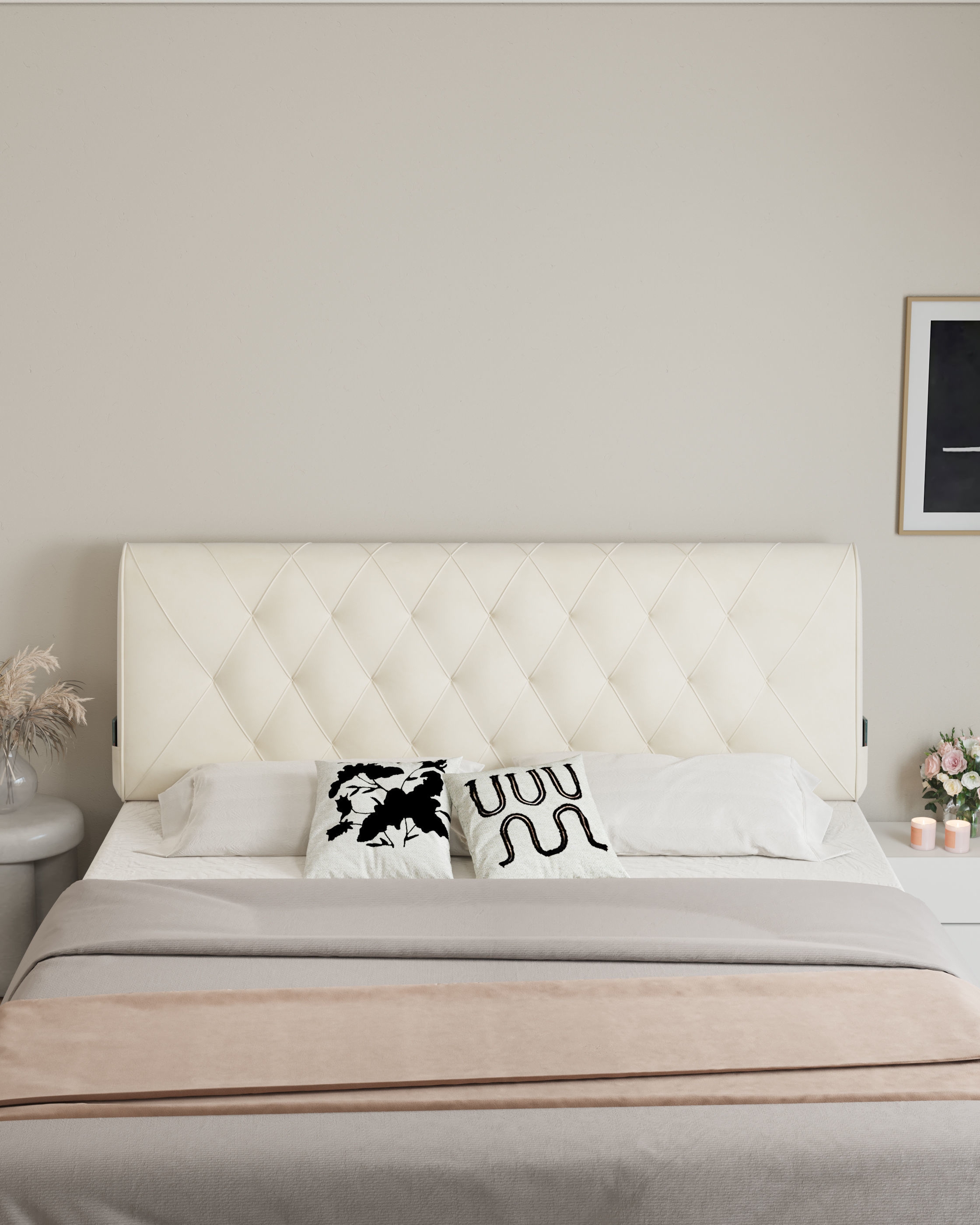 Comfortable bedroom interior scene 3D model_2