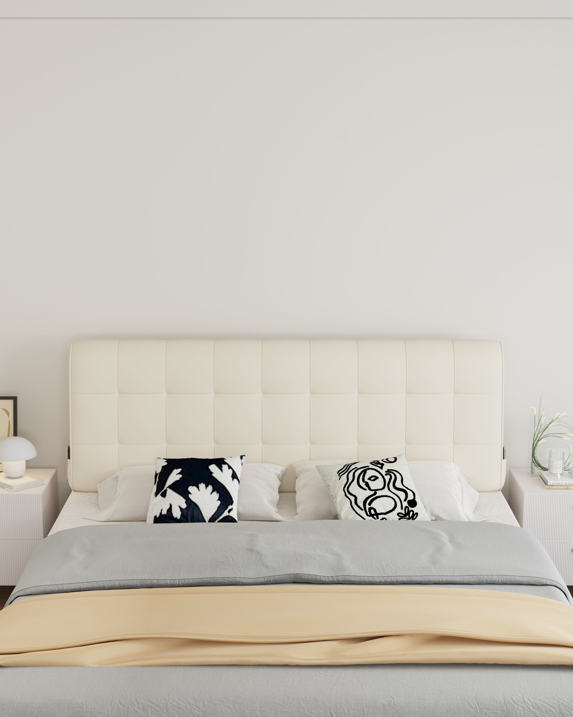 Comfortable bedroom interior scene 3D model_4