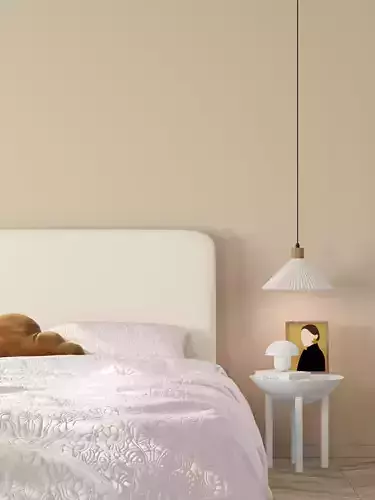 Comfortable bedroom interior scene 3D model