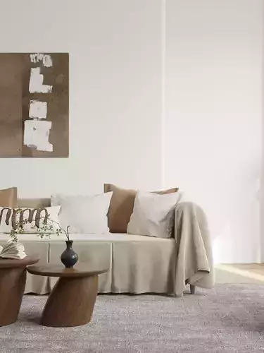 the silence of residential indoor 3 d model