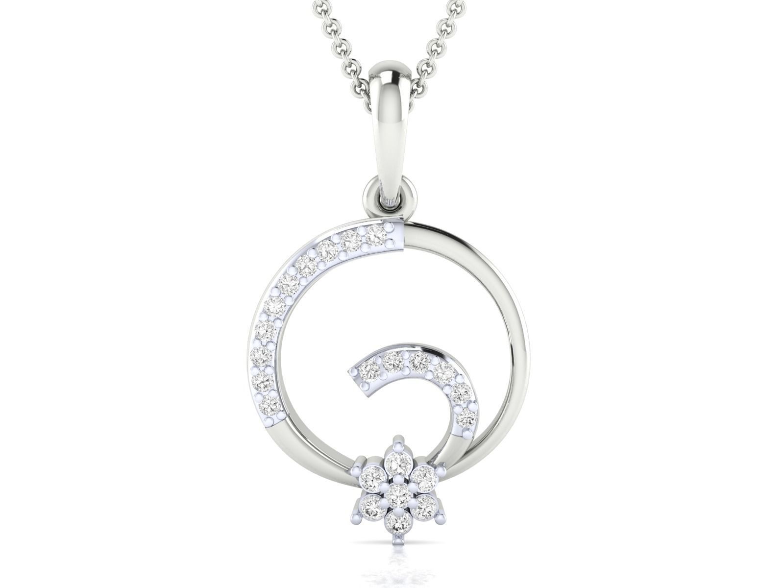 Women Pendant STL OBJ FBX Renders Details 3D print model_1