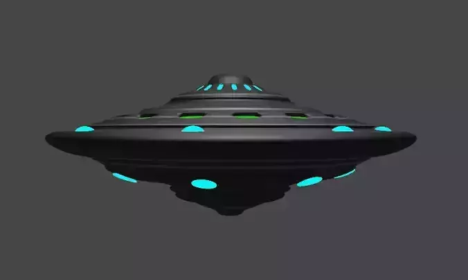 UFO Alien Spaceship 3d Model spaceship Low poly Ufo 2 