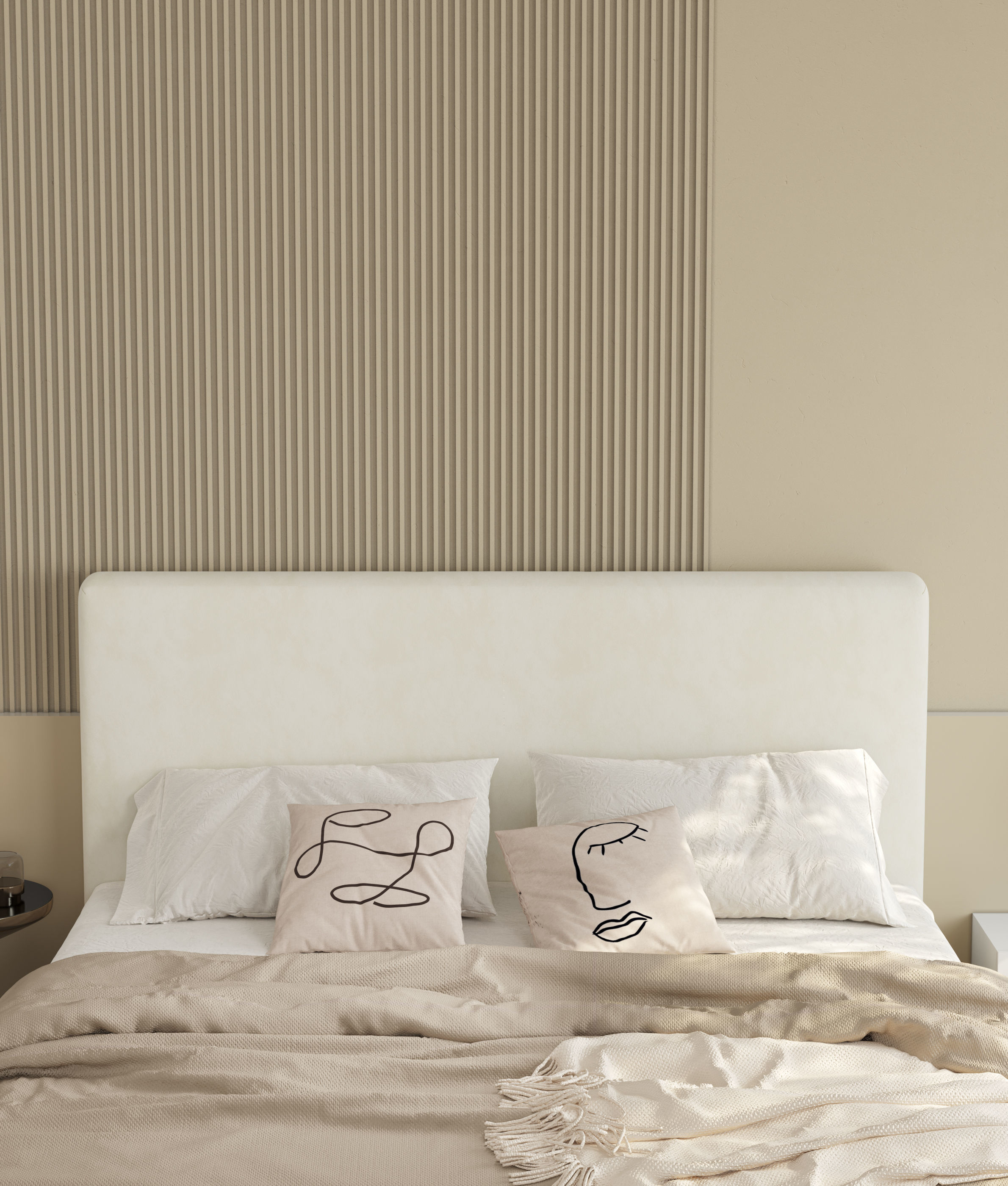 Comfortable bedroom interior scene 3D model 3D model_6