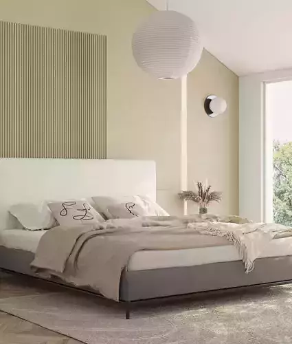 Comfortable bedroom interior scene 3D model 3D model