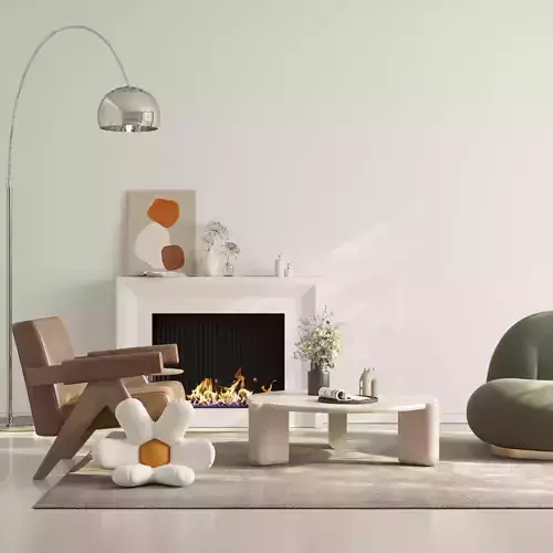 Modern residential indoor 3 d model