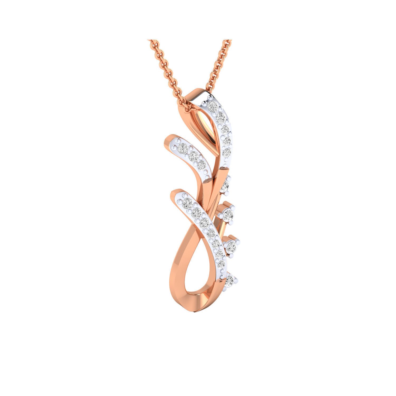 Women Pendant STL OBJ FBX Renders Details 3D print model_1