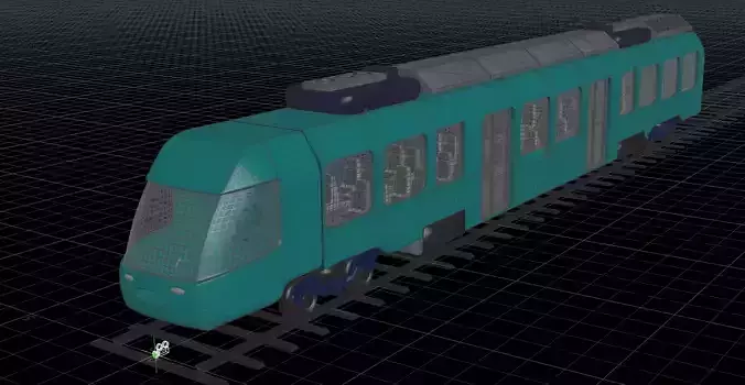 Electric Train 3D model