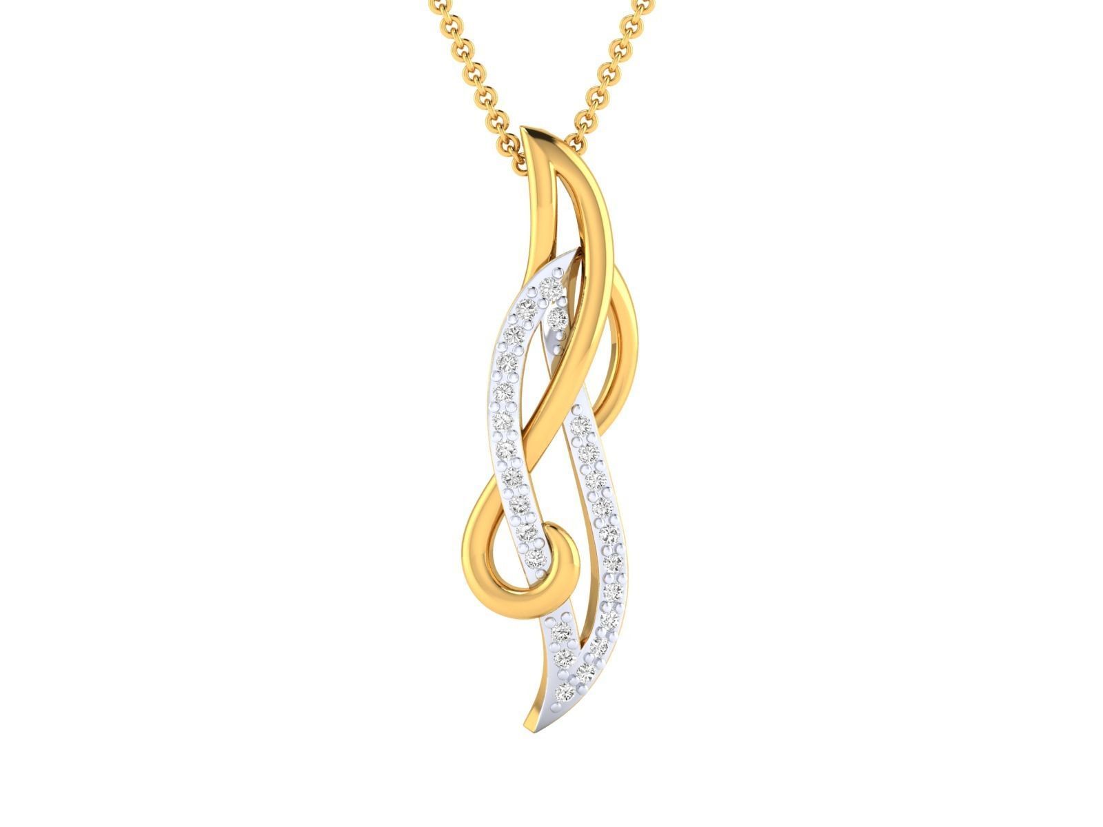 Women Pendant STL OBJ FBX Renders Details 3D print model_5