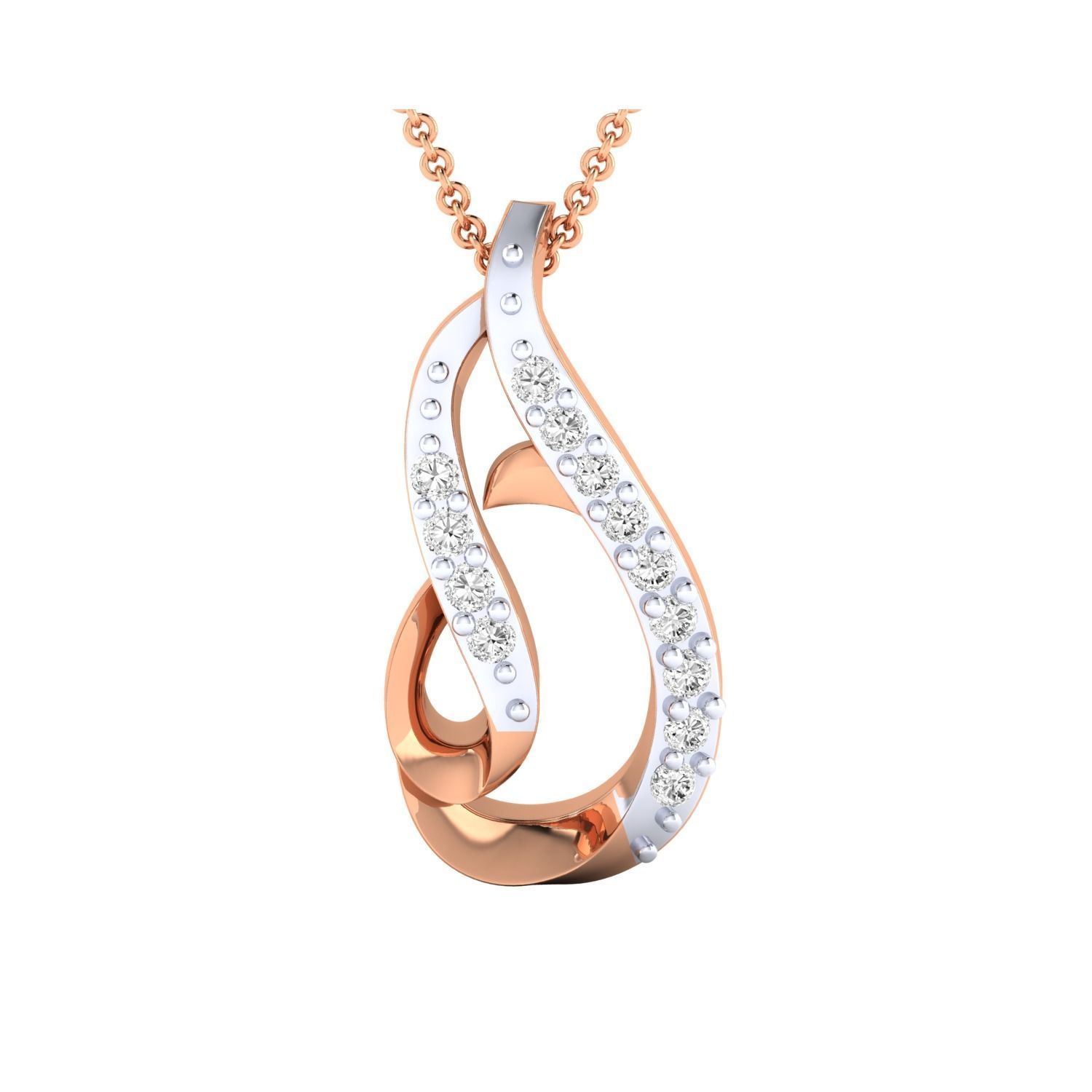 Women Pendant STL OBJ FBX Renders Details 3D print model_5