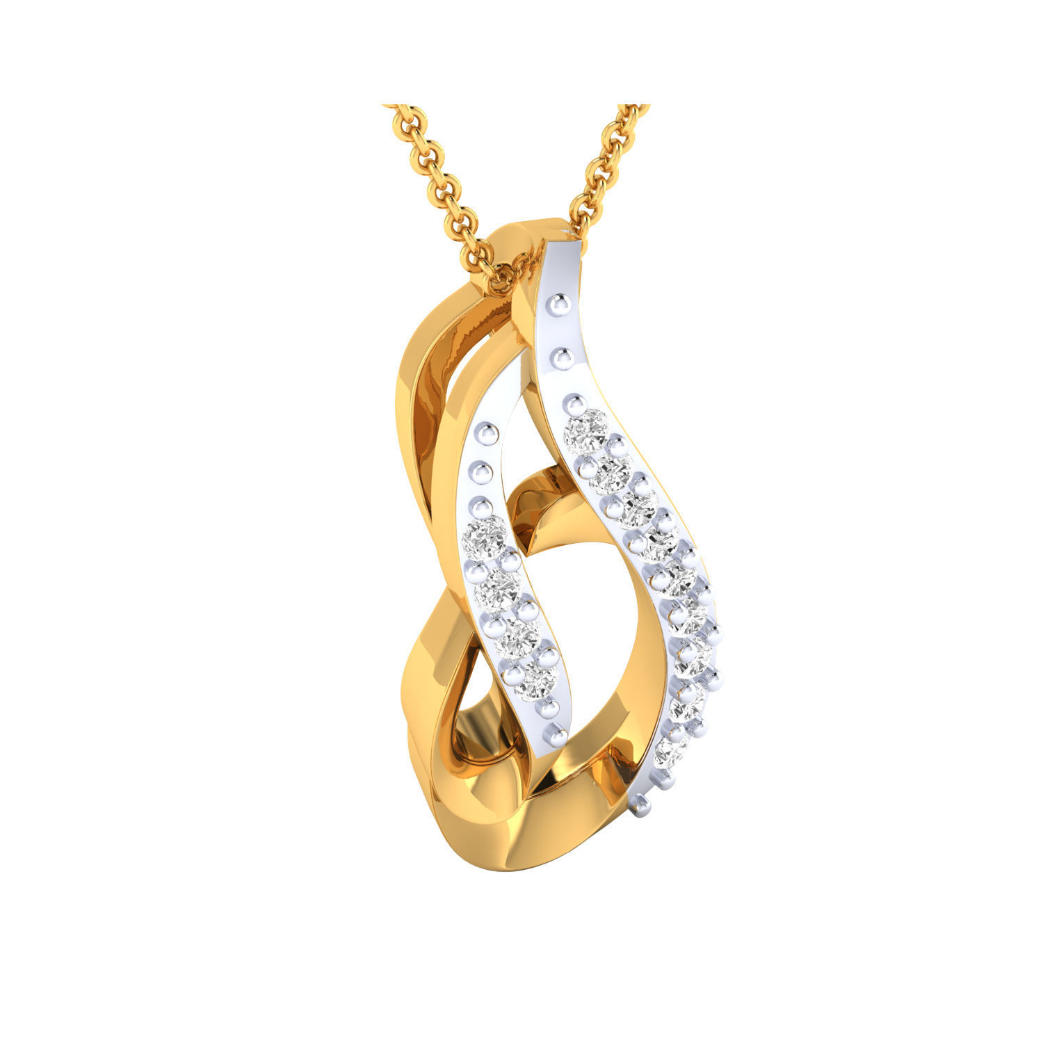 Women Pendant STL OBJ FBX Renders Details 3D print model_13