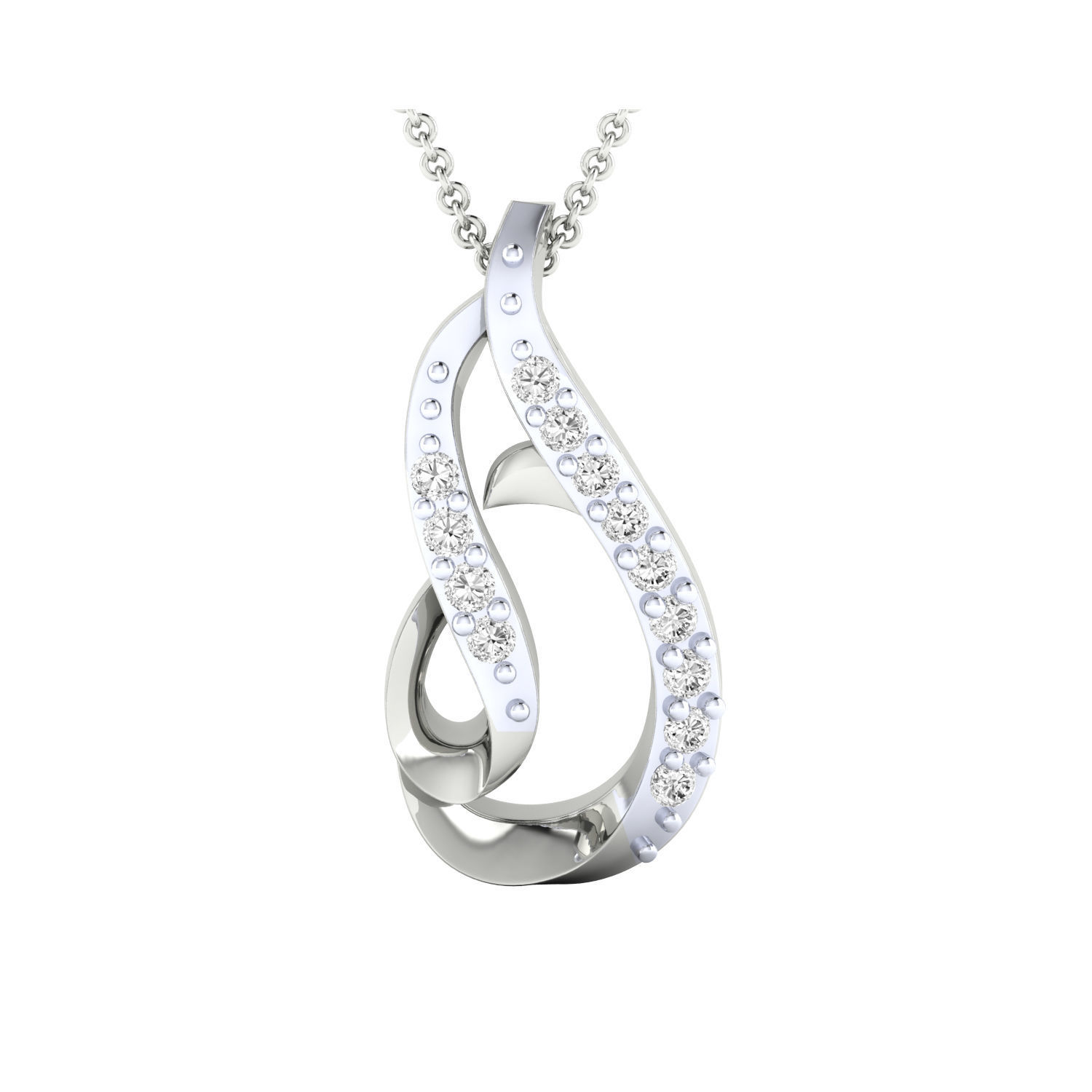 Women Pendant STL OBJ FBX Renders Details 3D print model_11