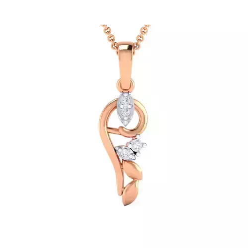Women Pendant STL OBJ FBX Renders Details