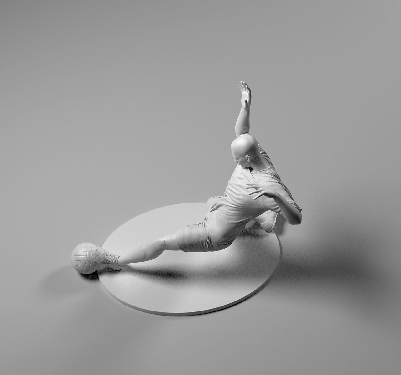 Footballer 04 Sledgestrike 01 Stl 3D print model_8