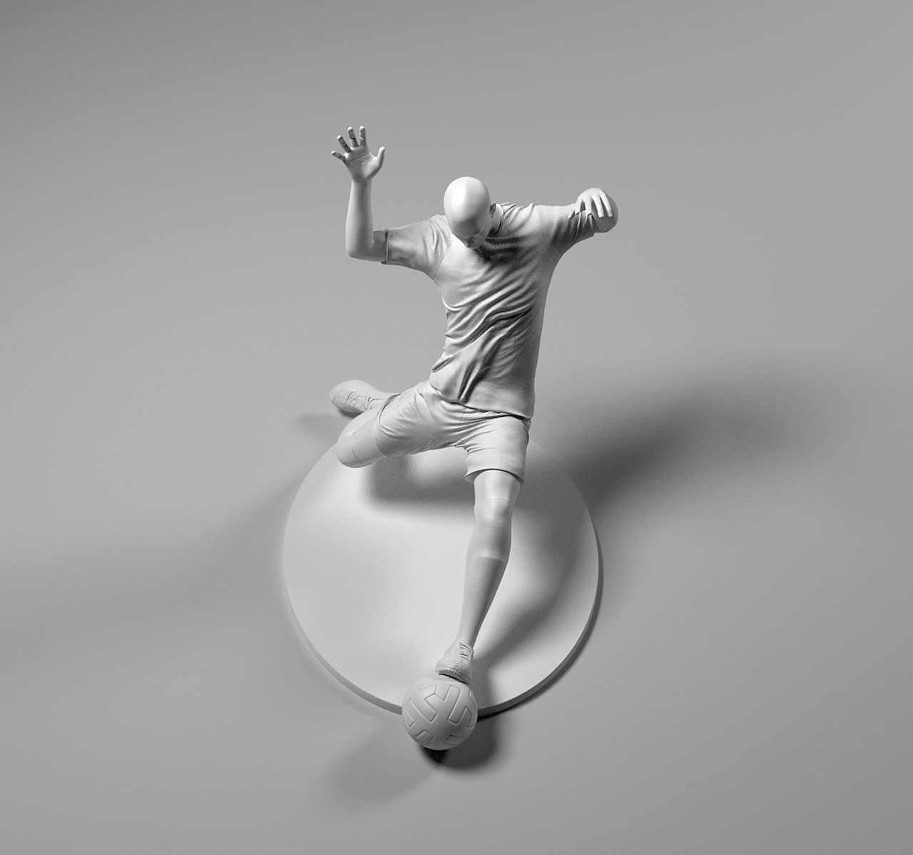 Footballer 04 Sledgestrike 01 Stl 3D print model_7