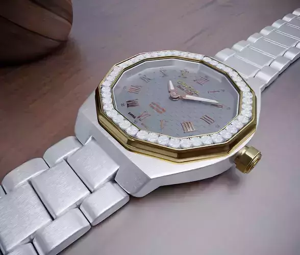 Detailed watch 3D model