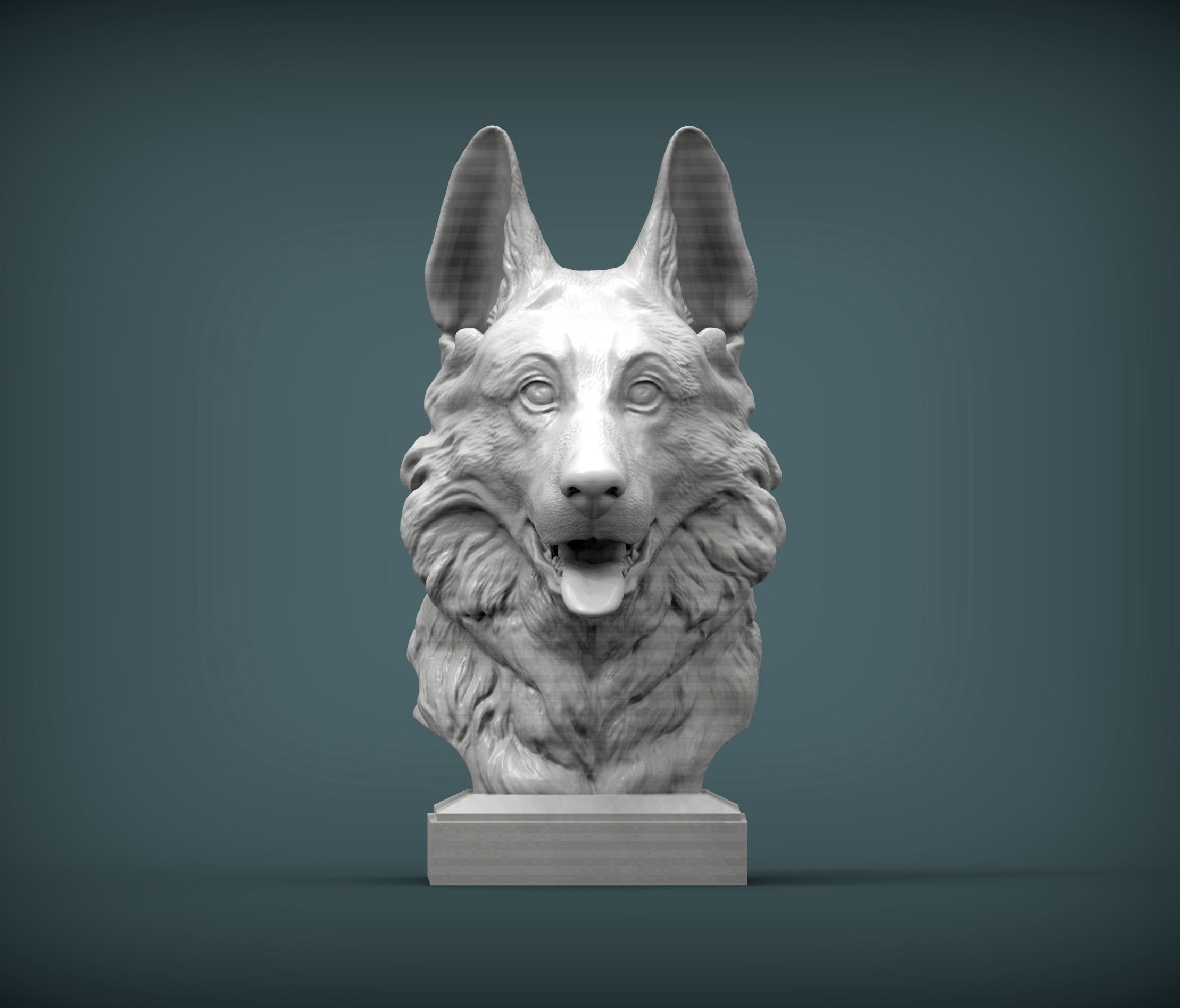 German Shepherd 3D print 3D print model_2
