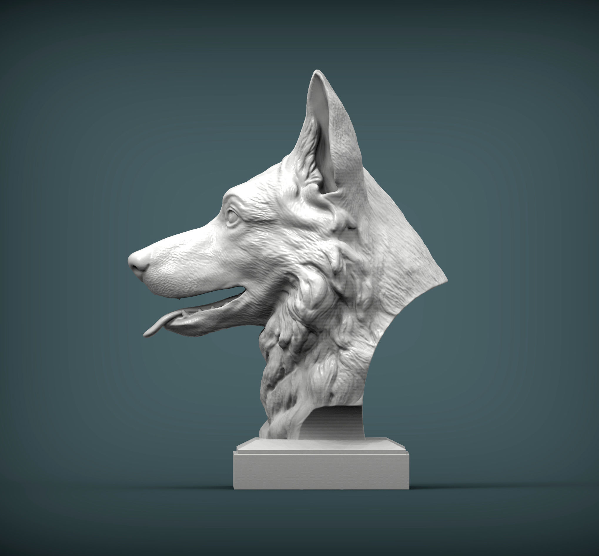 German Shepherd 3D print 3D print model_1