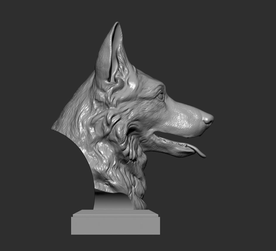 German Shepherd 3D print 3D print model_5