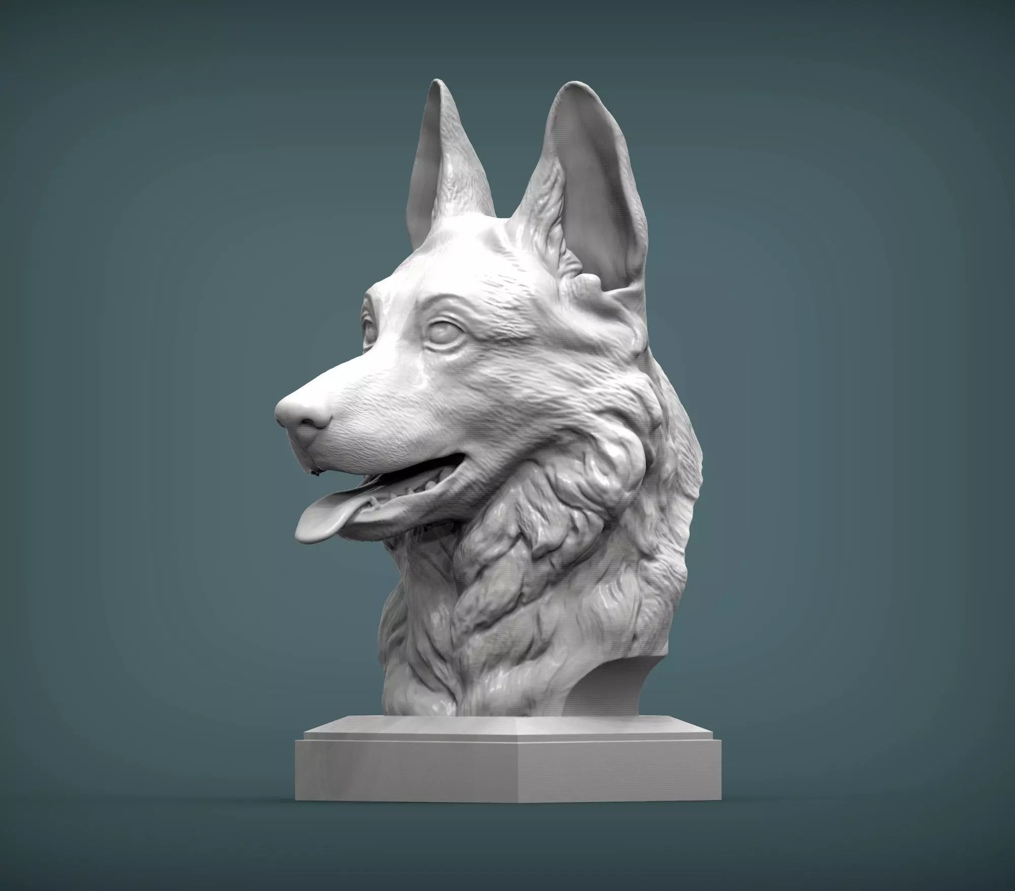 German Shepherd 3D print 3D print model_0