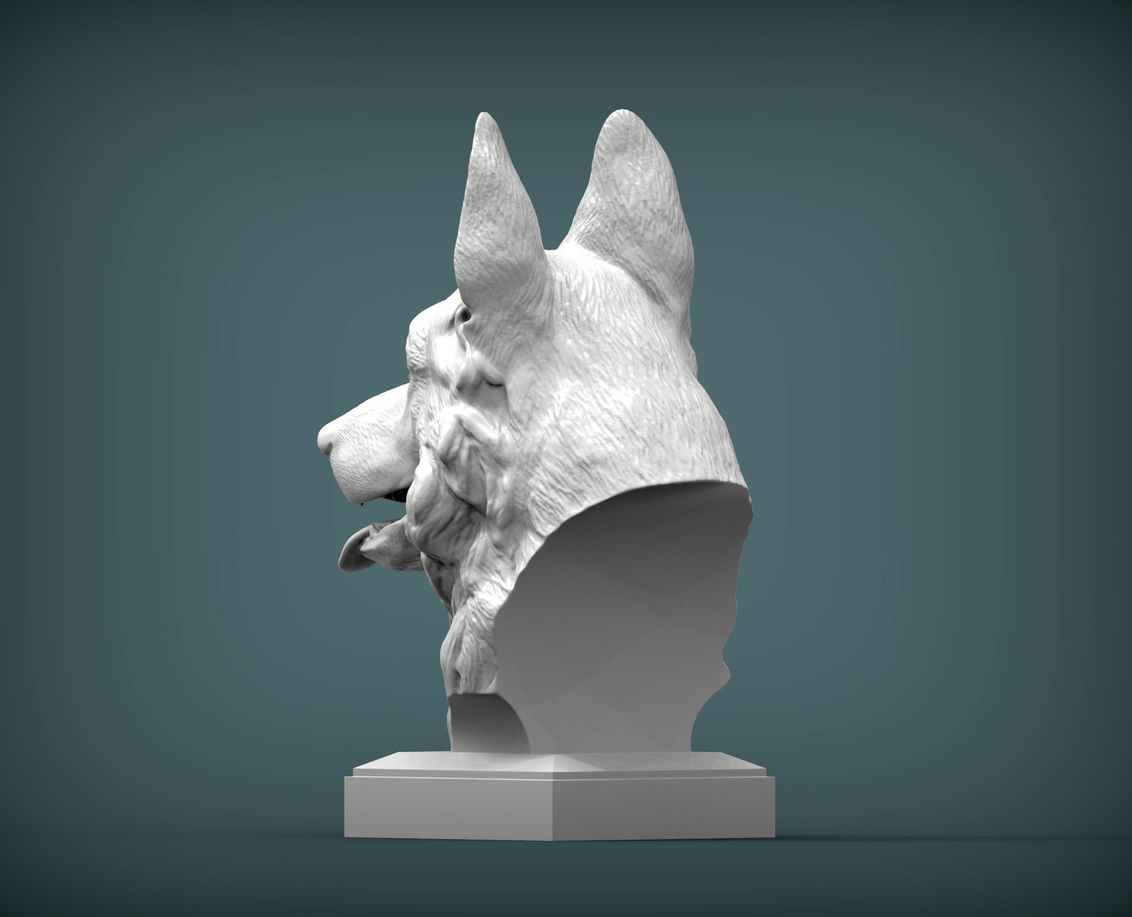German Shepherd 3D print 3D print model_3